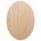 Oval Solid Unfinished Craft Wood Holiday Christmas Tree DIY Pre-Drilled Ornament